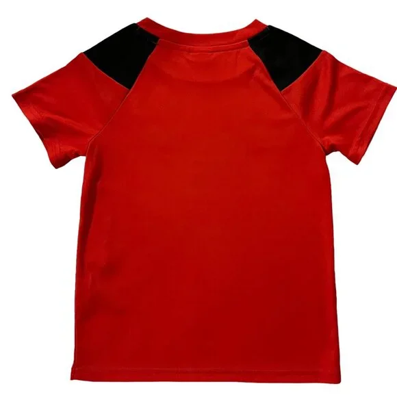 Puma Little Boys T-Shirt & Shorts Outfit Set‎ Size 4-5 Black-Red Short Sleeves - Picture 4 of 7